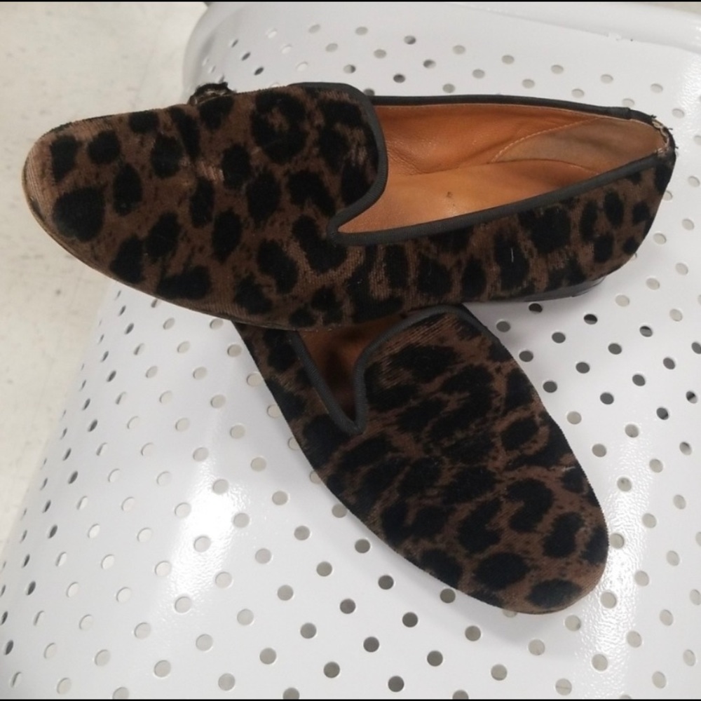 Stubbs & Wootton Leopard Loafers